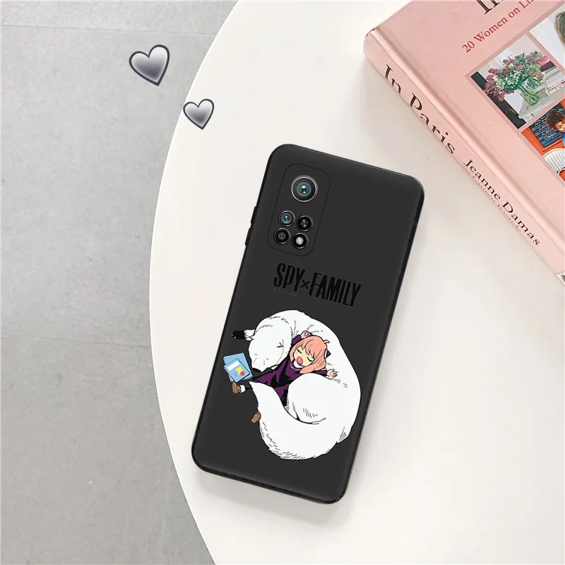 Black Matte Phone Case for Redmi Note12 Note13 4G 5G Xiaomi 13 12 Pro 12C 12X 12T 13C 12S Lite Anime Spy × Family Soft Cover