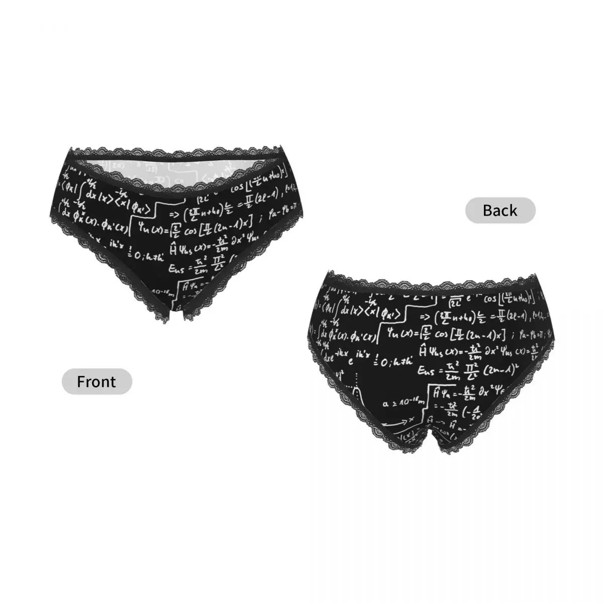 Custom Quantum Physics Formula Panties Briefs Women's Comfort Briefs Underwear Breathable Female Underpants