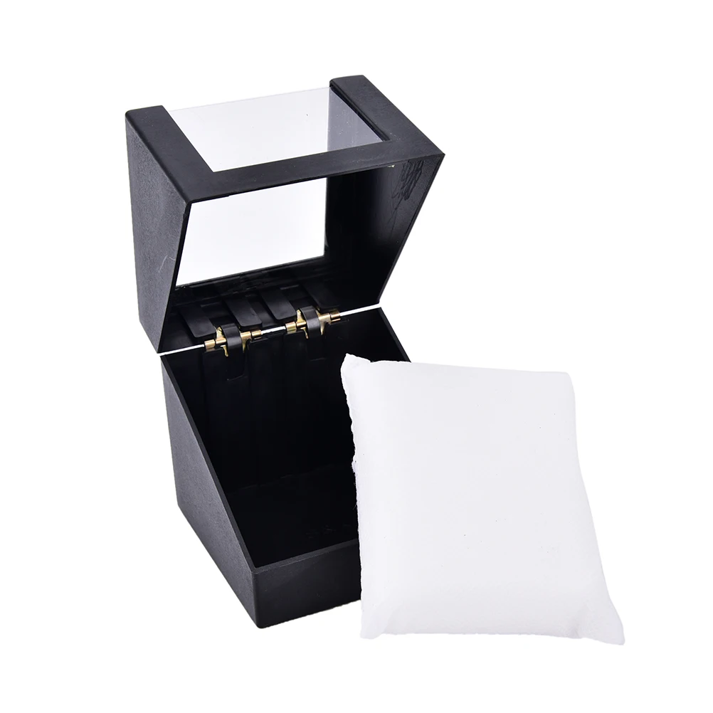 1pc wrist watch box 78*78mm plastic earring display storage holder jewelry case Plastic  Wrist Watch Display Box Storage Holder