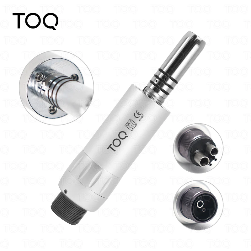 Dental Low Speed Handpiece Polishing Micromotor Contra Angle Air Motor Kit 2 4Hole