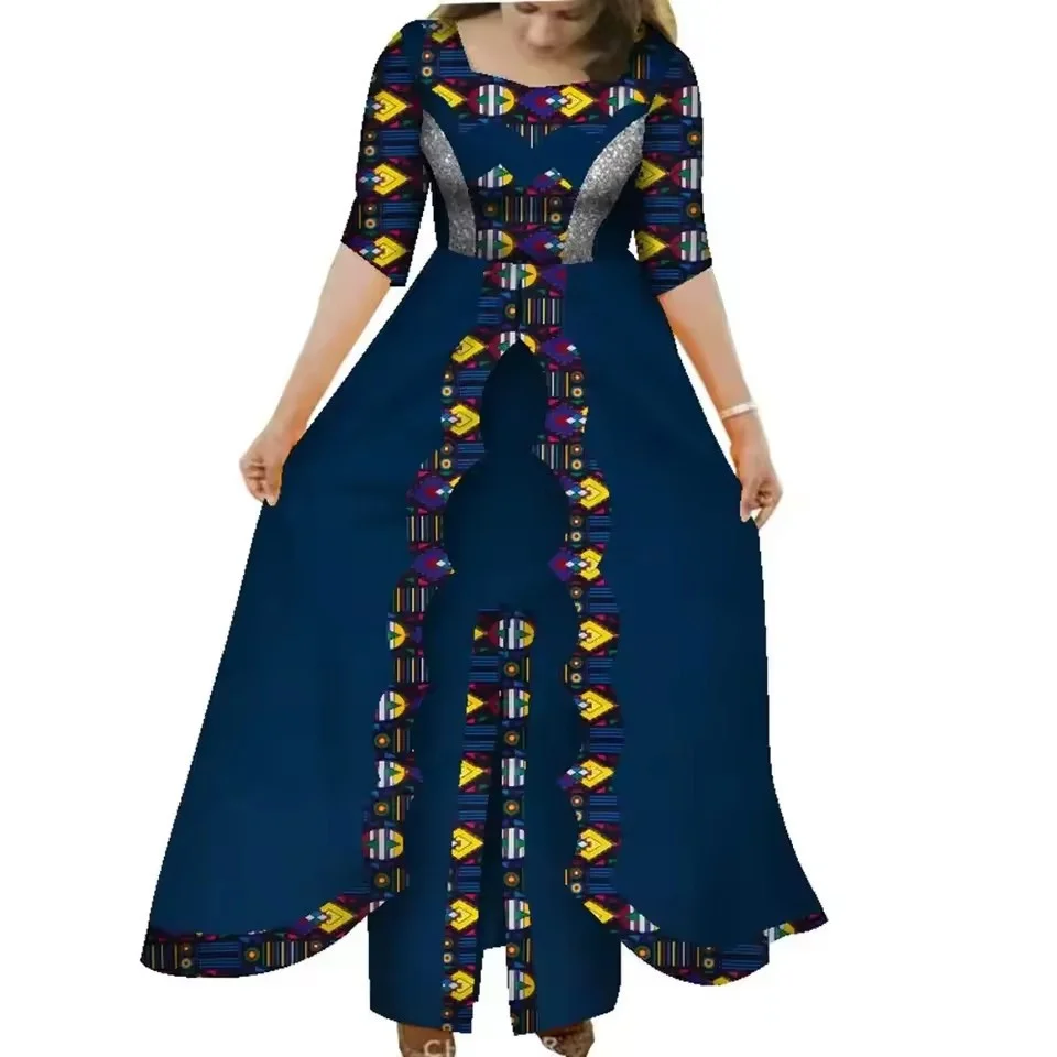 

Вечерние платья Dashiki, модный халат, африканские Анкара, длинные платья макси с цветочным принтом, вечерние платья Dashiki, африканские платья для женщин