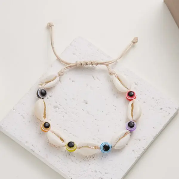 Boho Shell Rope Bracelet for Couples, Romantic Gift