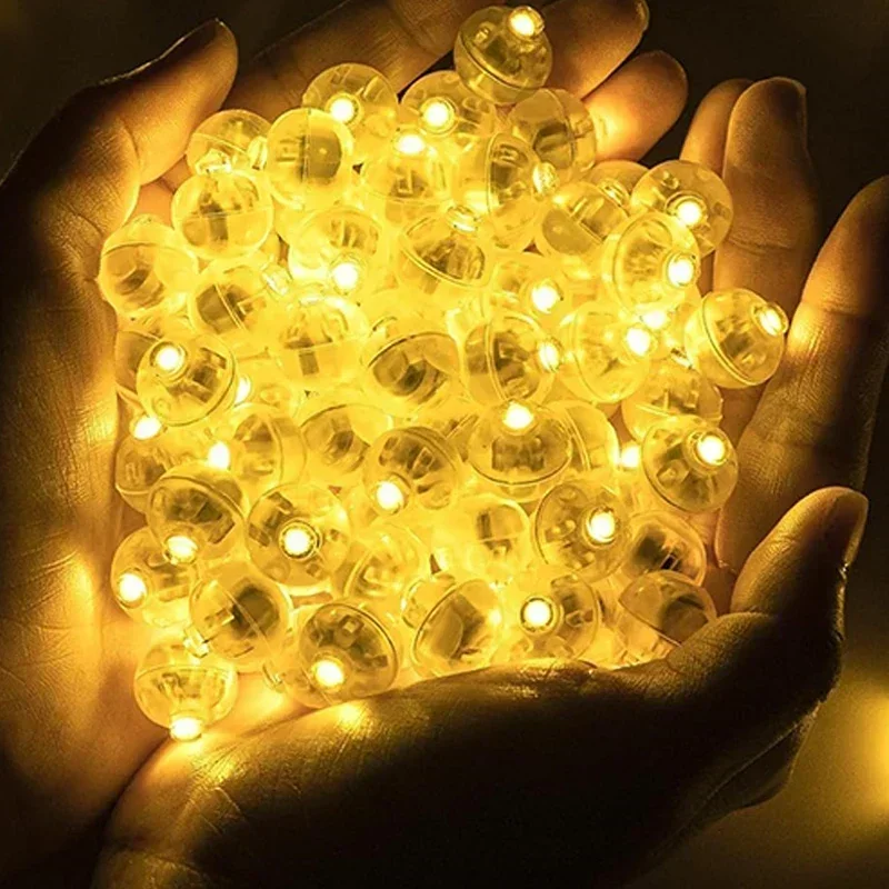 100/10Pcs Leuchtende Tumbler Ball Lampe Mini LED Ballon Licht Bunte Blinkende Laterne Weihnachten Hochzeit Geburtstag Party decor
