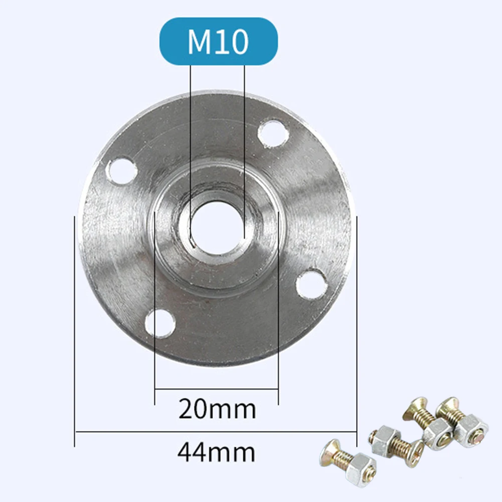 Sturdy Carbon Steel Flange for Connecting Saw Blade Cutting Disc with Angle Grinder 25 4mm Silver Long Lasting