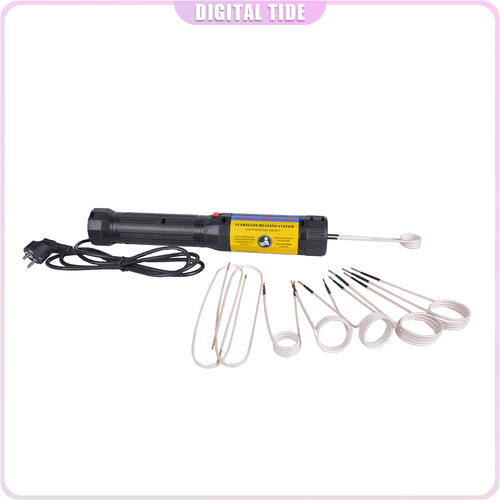 

110V/220V 1100W Mini Flameless Magnetic Induction Heaters Car Bolt Remover Repair Tools with 3/8Coils