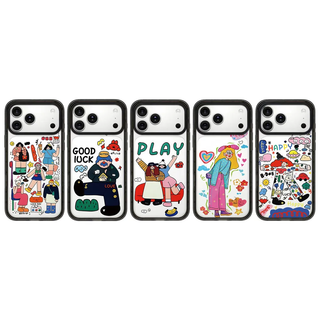 

Good Luck 2.0 Acrylic Black Border Magnetic Phone Case Cover for IPhone 12 13 14 15 16 17 Pro Max Case