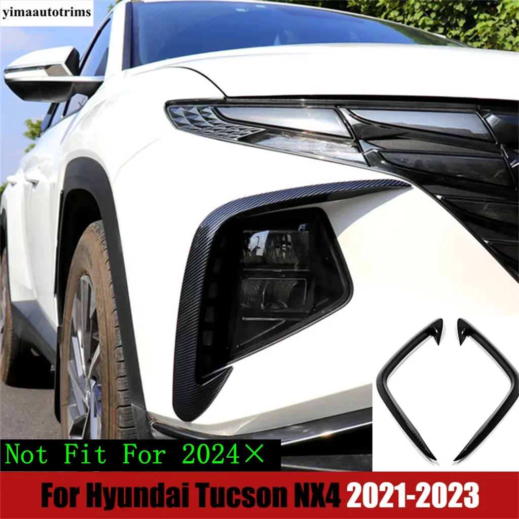 

Автомобильная передняя противотуманная фара, полоса для бровей, ножа, накладка для Hyundai Tucson NX4 2021 2022 2023, аксессуары для стайлинга автомобилей из АБС-пластика