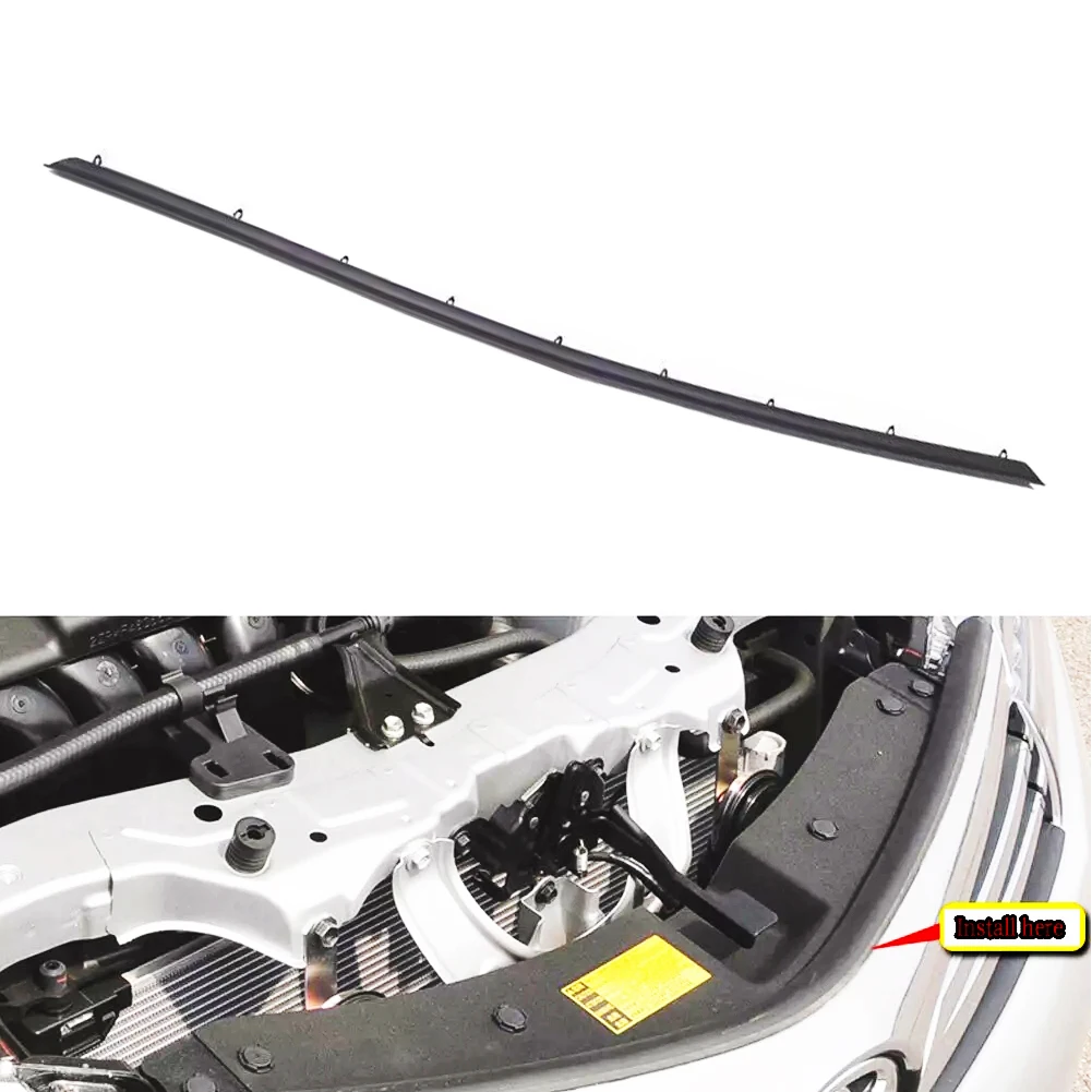 

Уплотнительная лента для переднего двигателя автомобиля, подходит для Toyota Corolla 2017-2018, черный