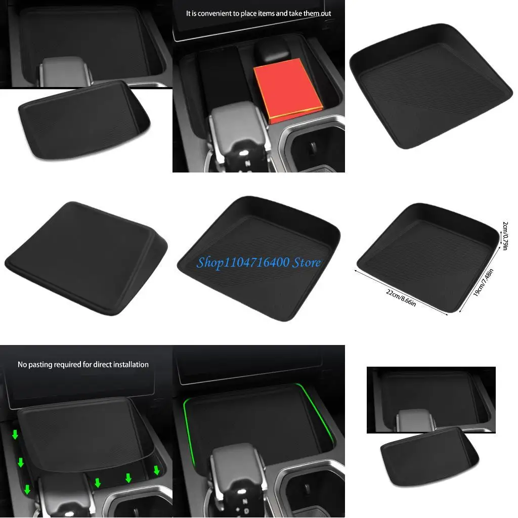 y1gd Silicone Pad Auto Interior Accessories for Exploration 06 2023 Anti Slip Mat Waterproof Wireless Chargers Pad