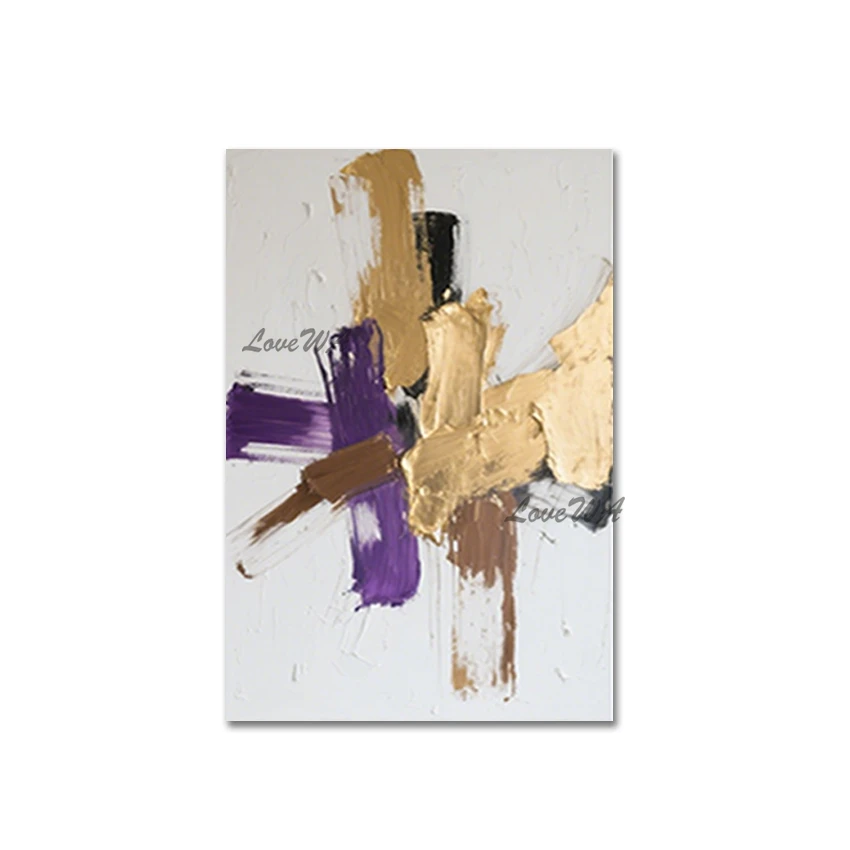 لوحة قماشية، وصول جديد، صورة تجريدية، جدار فني مزخرف بتصميم كبير الحجم، بدون إطار، ديكور غرفة المعيشة الفاخرة #5