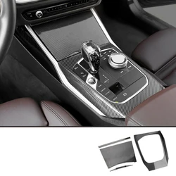 ABS 탄소 섬유 자동차 기어 패널 커버, 인테리어 키트 트림 스티커, 자동차 액세서리, BMW 3 시리즈 4 시리즈 G20 G21 G22 2020-2022