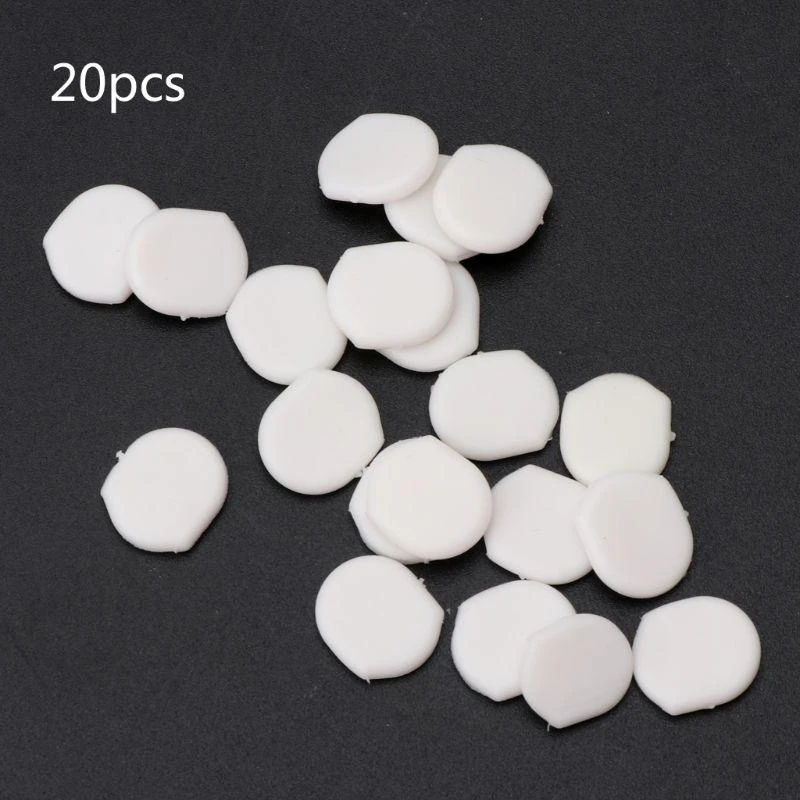 イヤリングのクリップ用の20pcs快適なイヤリングクッションクリアイヤリングパッド