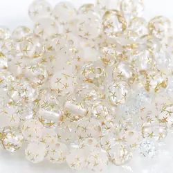 25-50PCS 8mm Acrylic Star Beads Mermaid Round Shape Beads For Jewelry Making DIY Charms Bracelets Necklac Accessories
