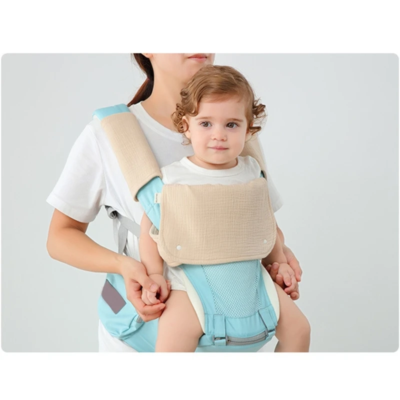 Tabouret taille, bavoir, serviette pour porte-bébé, nouveau-né, coussinets dentition