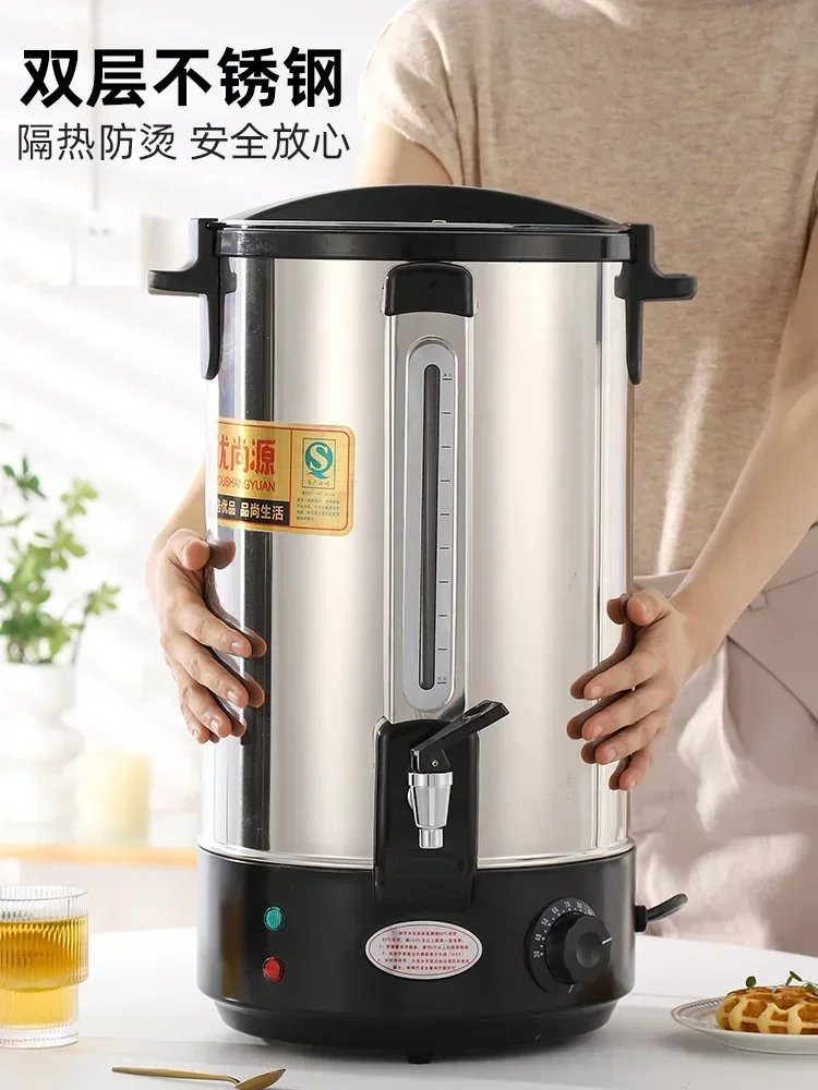 ถังต้มไฟฟ้า ถังต้มความจุขนาดใหญ่เชิงพาณิชย์ใหม่ ถังเก็บน้ําร้อนสแตนเลส หม้อต้มน้ํา