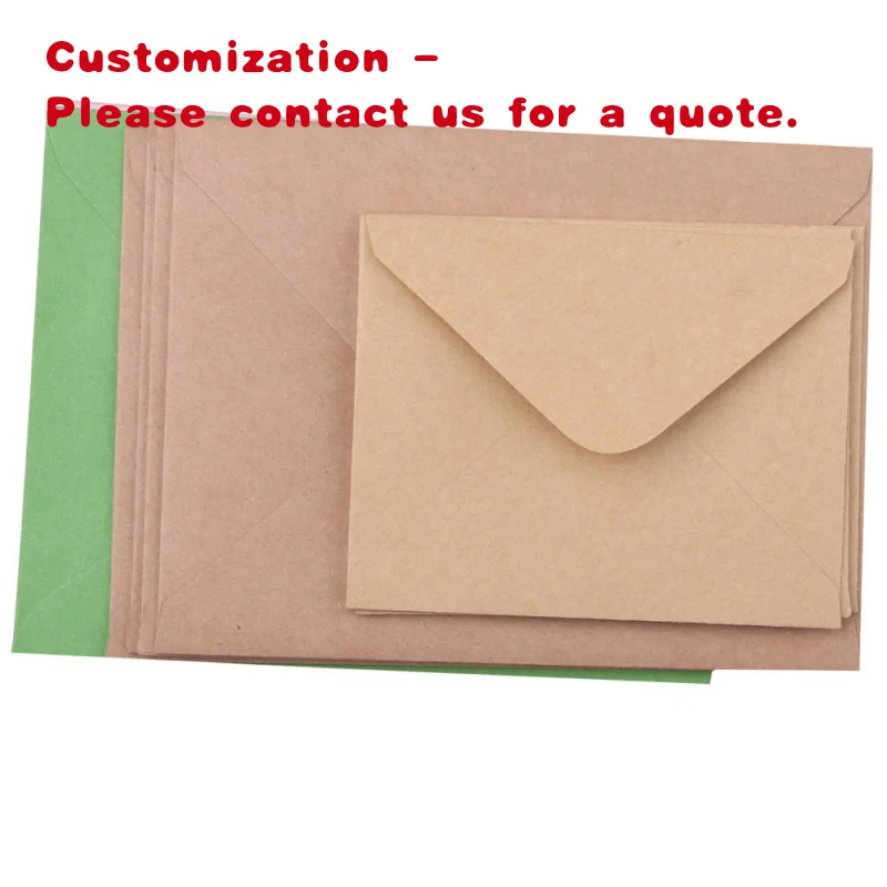 

custom.Customized Size Recycled Envelope Paper Envelope ECO square Kraft Paper Envelope