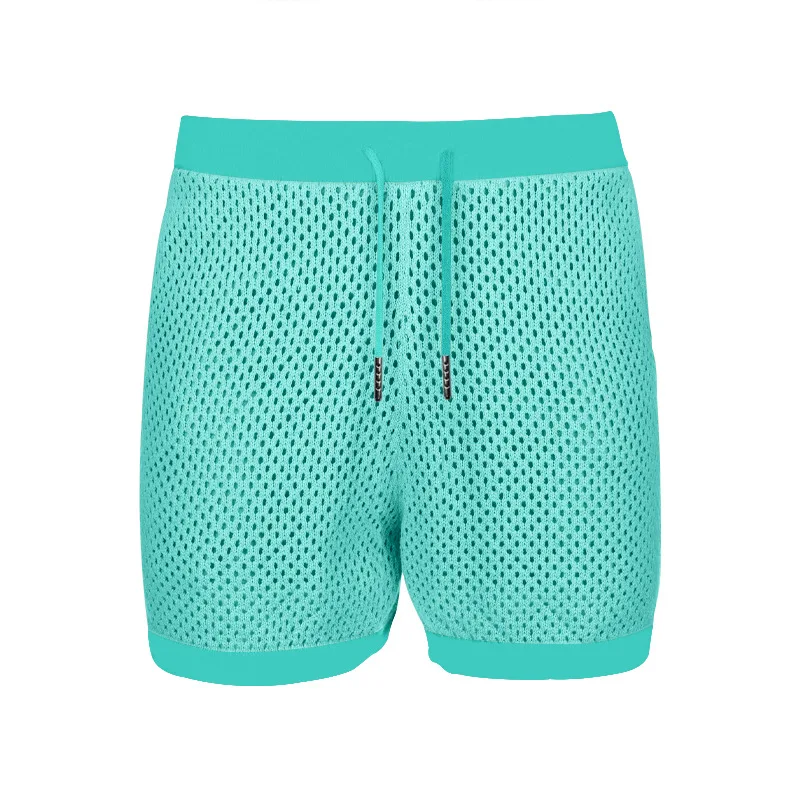 2026 Sommer Herren Ausgehöhltes Dünnes Zweiteiler-Set: Kühles, Atmungsaktives Kurzarm-Oberteil mit Passenden Shorts – Lässiges Alltagsoutfit im lockeren Schnitt – Detail 35