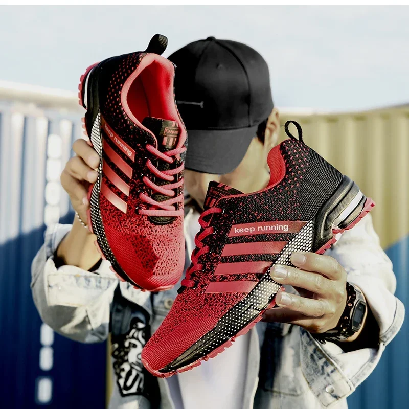 Men Sneakers Fashion Breathable Mesh Comfortable Black Sports Shoes Anti-Slip Outdoor Casual Running Mens Shoe Zapatillas Hombre image 6