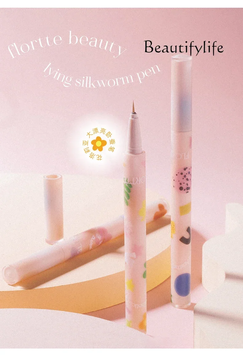 Big beautiful aegyo sal pen, eyeliner pen glue, fine waterproof and sweat-proof, long-lasting and non-smudging.