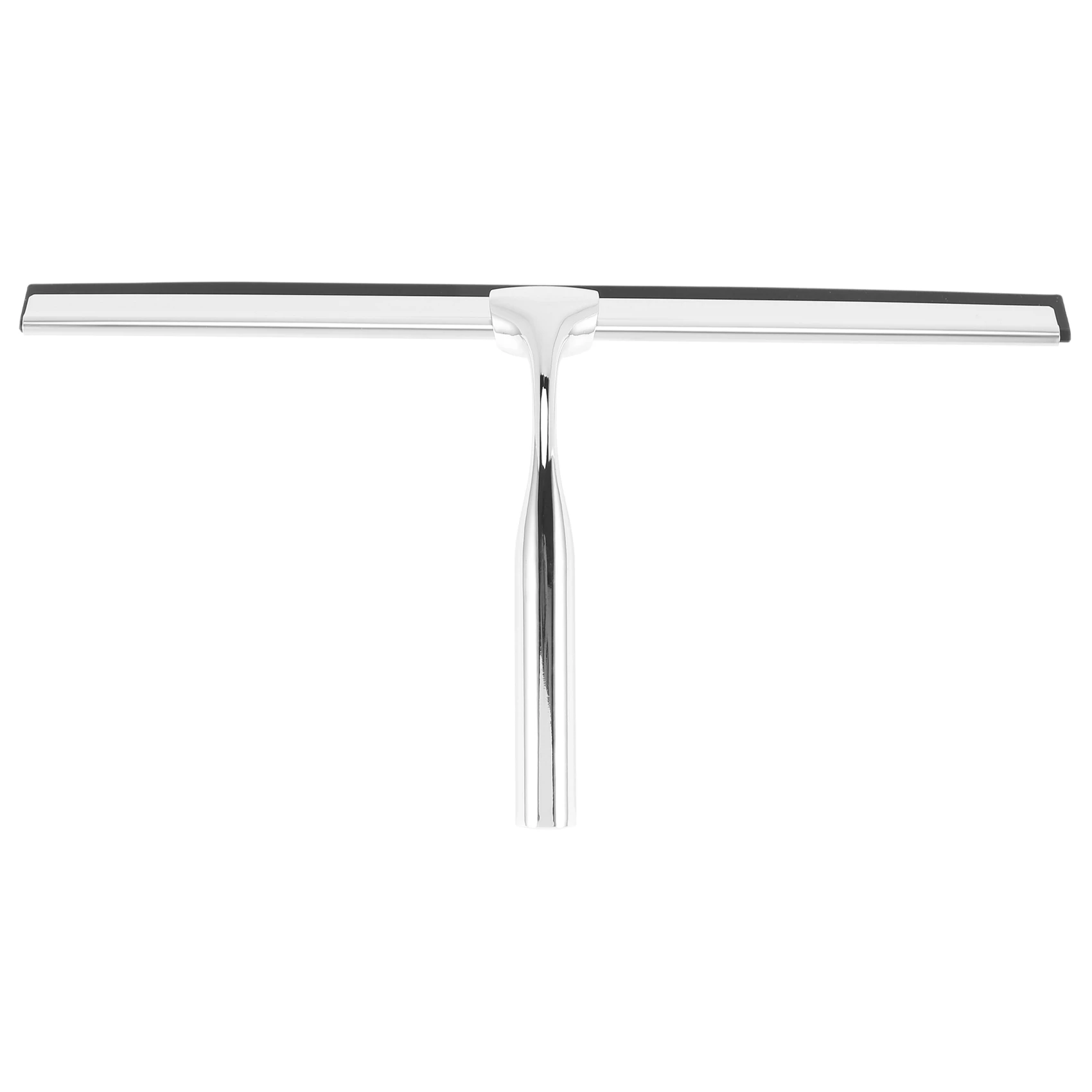 Squeegee Stainless Steel Shower Wiper 31cm Shower Squeegee Without Drilling Window Puller with Wall Hanger 2 Silicone