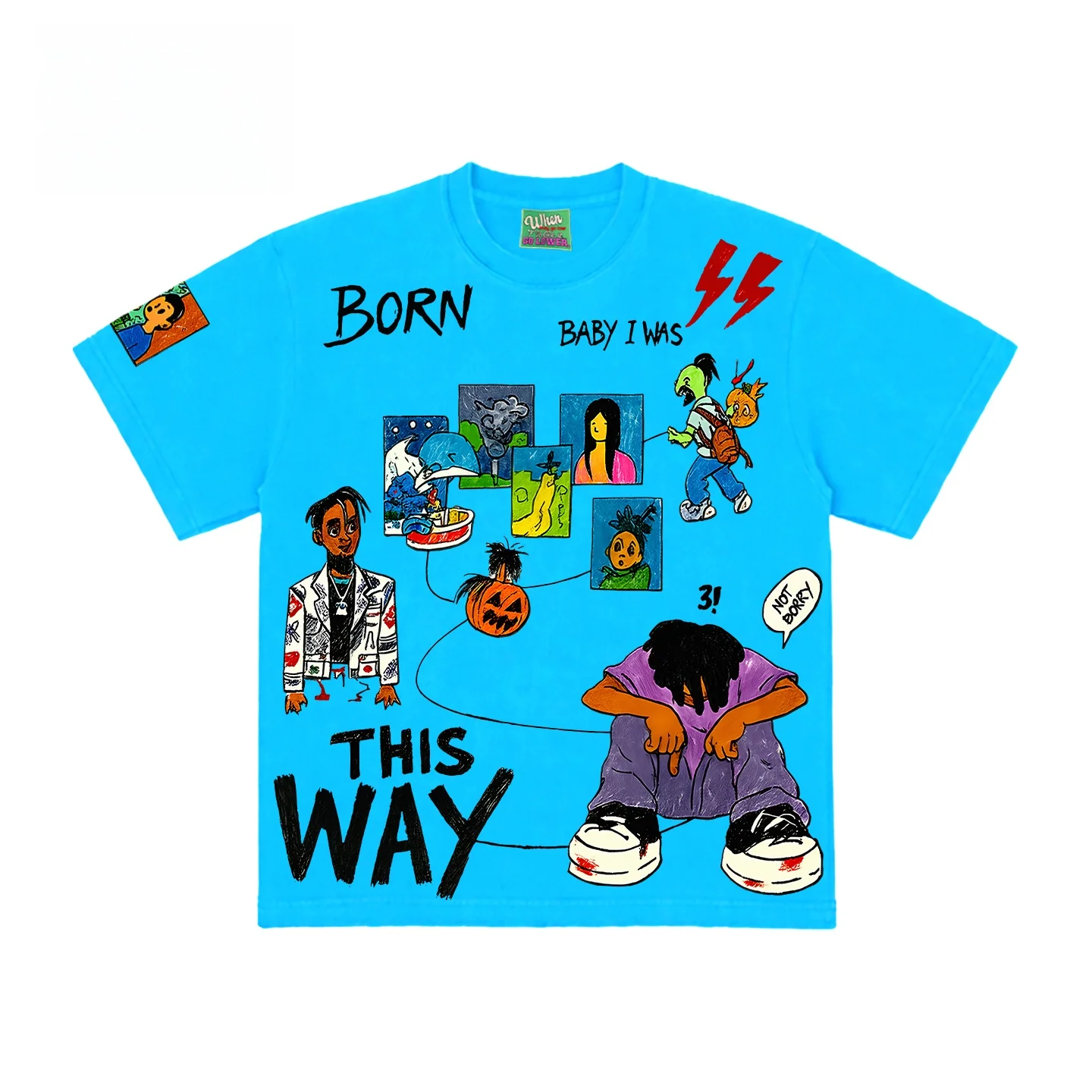 Fascinating Soul Archaeological Graffiti Short Sleeve T-Shirt Fun Pattern College Style Luxury Trendy Clothing Accessory