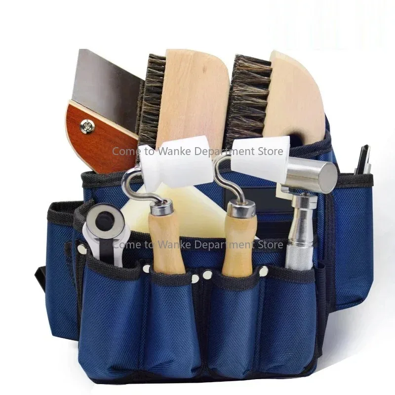 

Professional Wallpaper Tools Bag Press Wheel Brush Cut-Off Knife Scraper Complete Set Wall Cloth Construction Tools Package