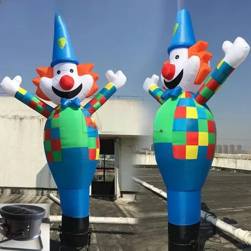 3mh Advertising Clown Inflatable Air Dancer Sky Dancer Inflatable Wave Man With Air Blower For Wedding Decoration