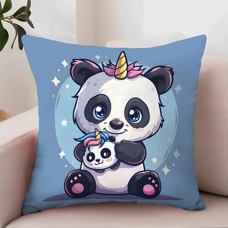 Chinese National Treasure Panda Bed Pillowcases Cushion Cover 45x45 Cushions Covers Pillow Covers Decorative Luxury Home Decor