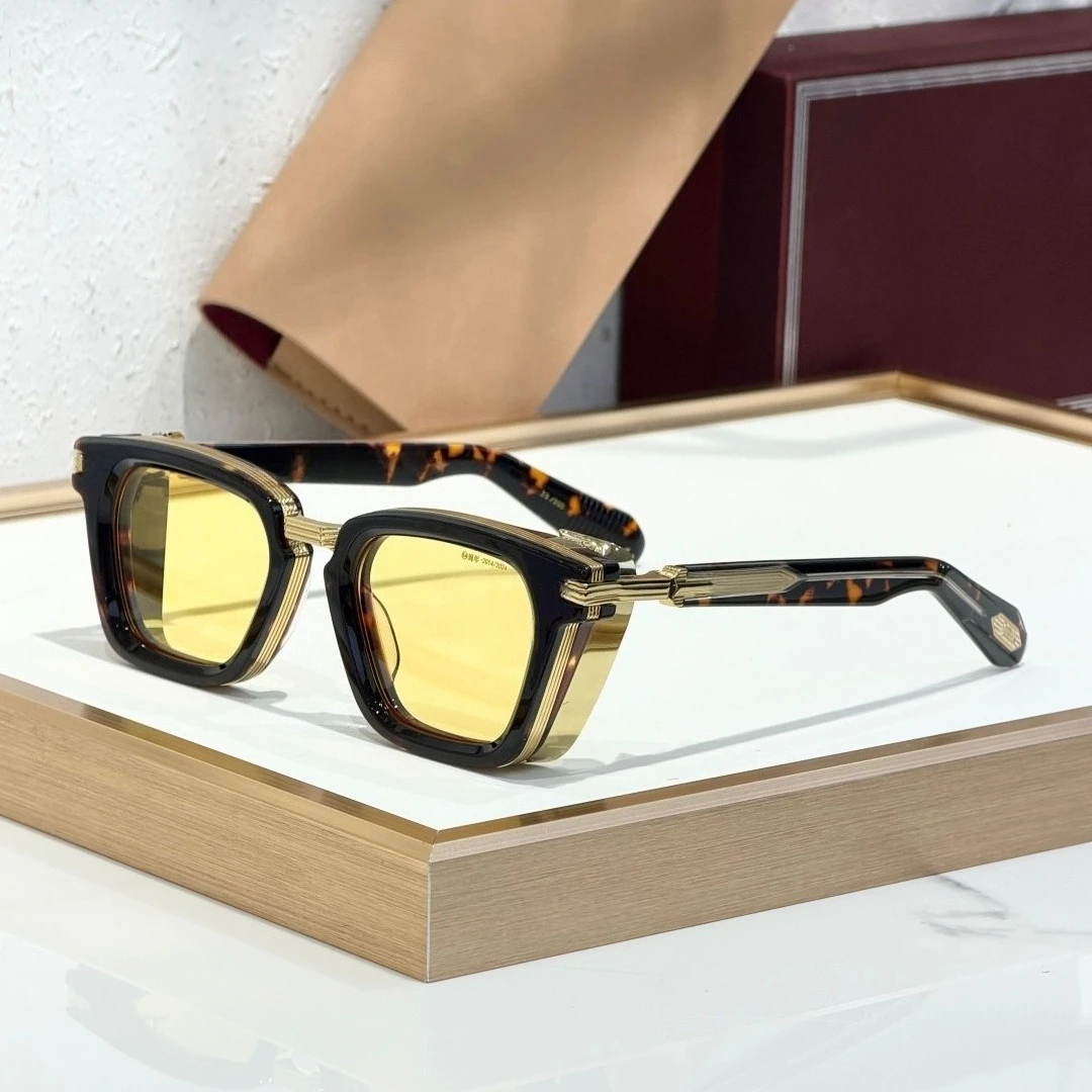 2026 BORODINO 10th Square Acetate Alloy Sunglasses Handcrafted UV400 Classical Vintage Fashion Eyewear For Men And Women 85g