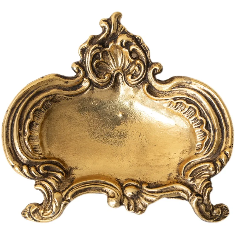 

Antique Golden Luxury French Jewelry Plate