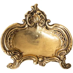 Antique Golden Luxury French Jewelry Plate
