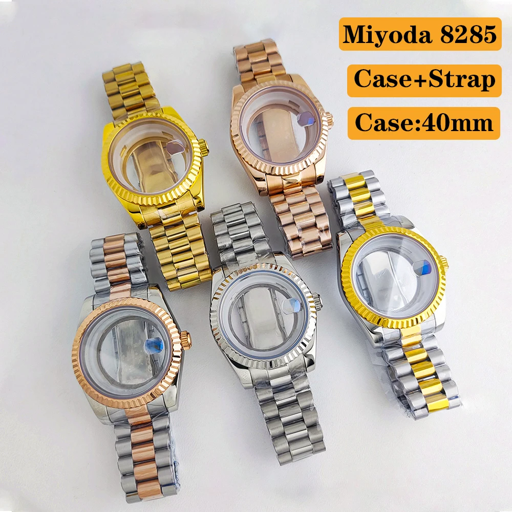 

NEW Miyoda 8285 Customized Logo Dial Men's Watch 904L Stainless Steel Case Sapphire Glass 8285 Mechanical Watch Accessories
