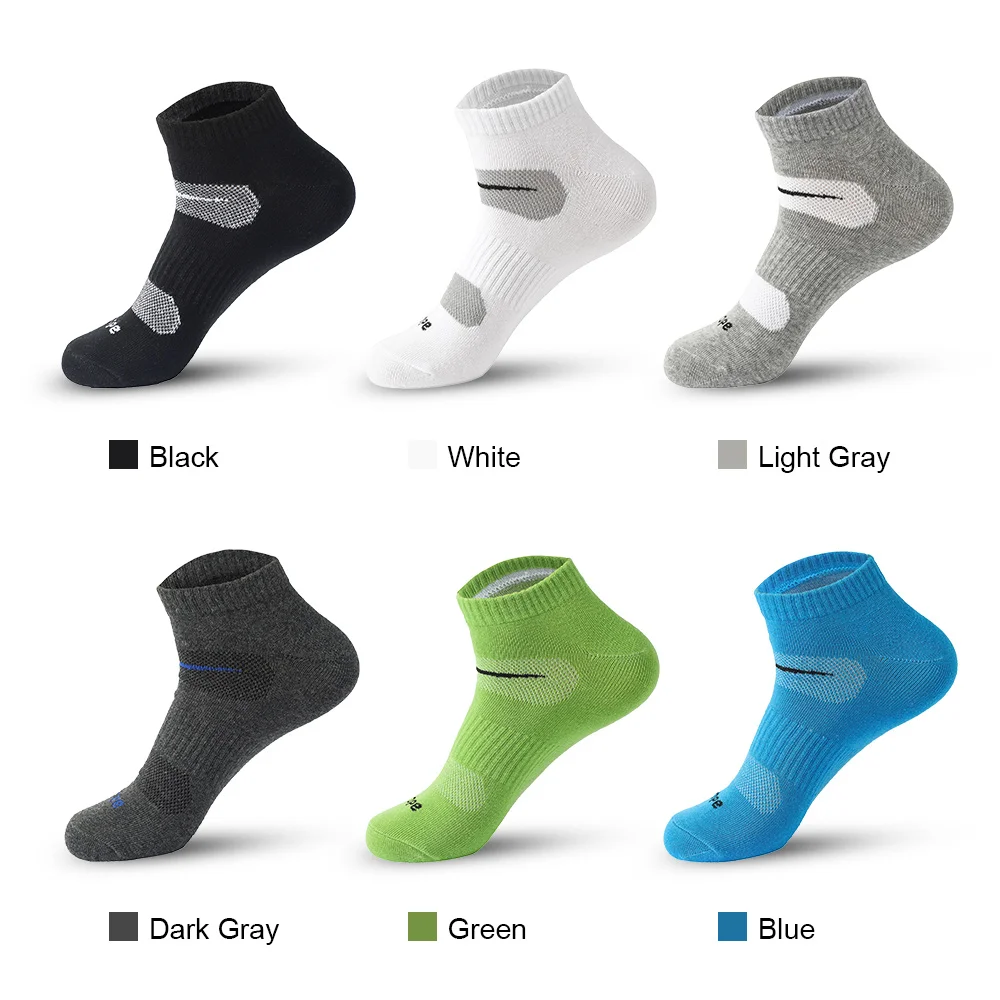 6pairs Men's Short Socks Men's Pure Cotton Ankle Sports Socks Men's Running Mesh Breathable Summer Casual Soft Men's Short Socks