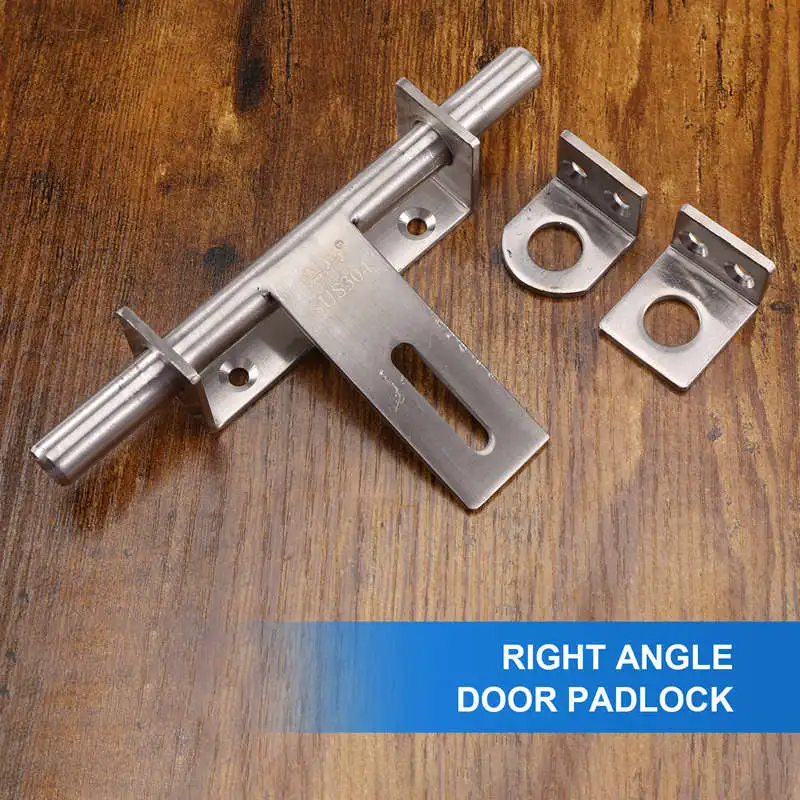 

Sliding bolt door lock Stainless Steel Bolt 304 Heavy-Duty Left and Right Bolts Sliding Bolt Door Lock Latch