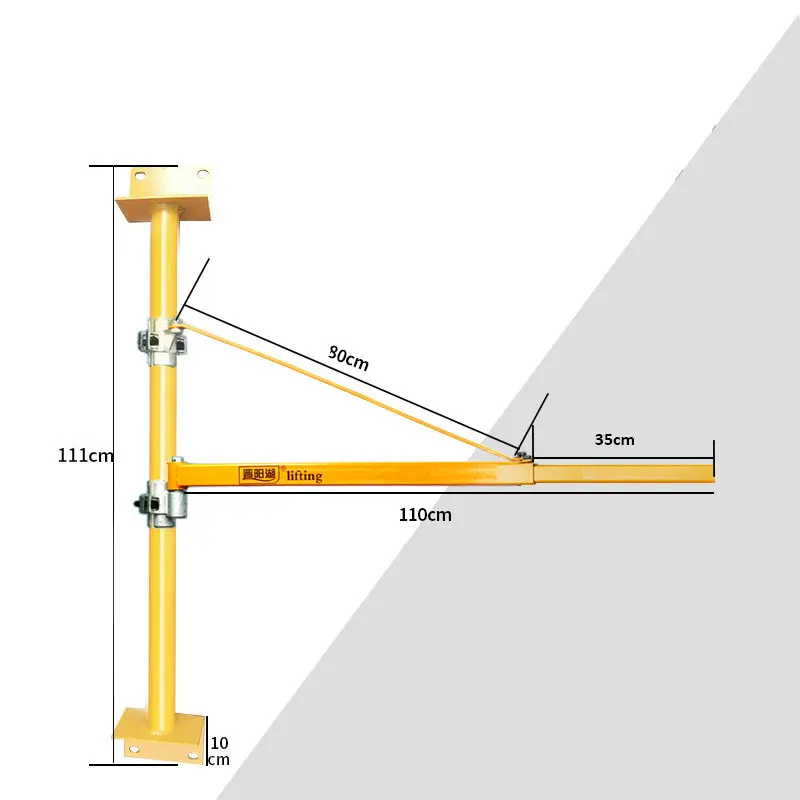 Micro Electric Hoist Small Crane Wall Fixing Bracket Multi-Functional Household Indoor Hoist