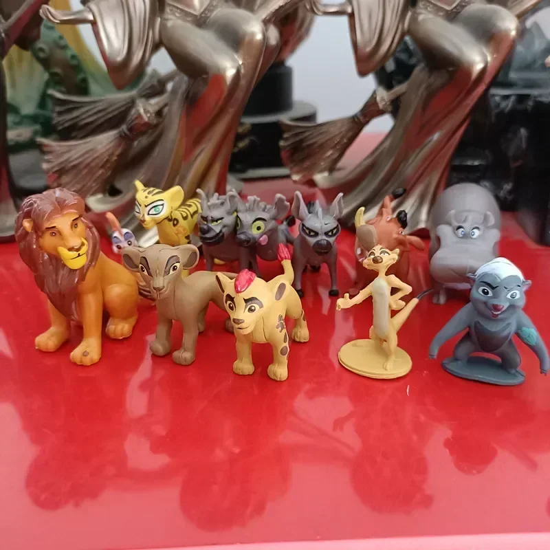 VIP 12pcs/lot Lion king Simba Mufasa Kiara Pumbaa Timon Rafiki PVC Figures statue dolls Collectible model Toy kids baby gift