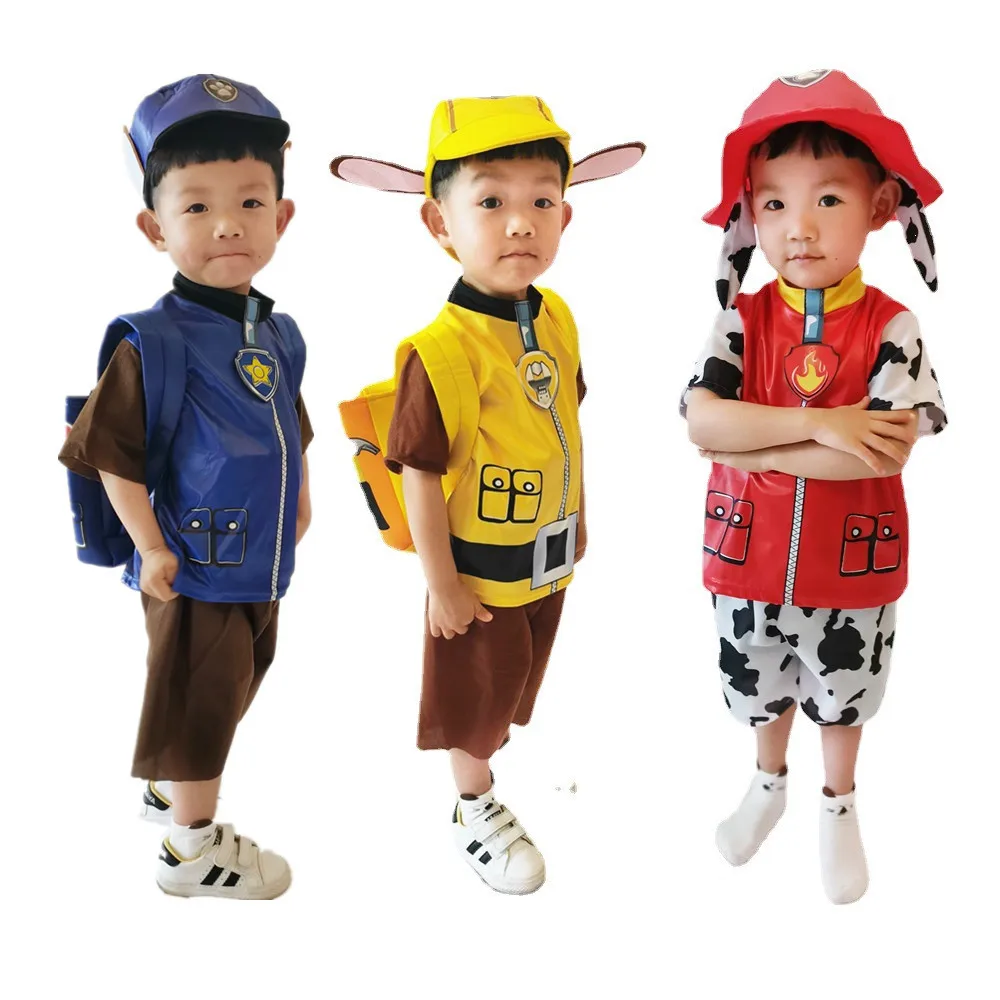 loween Cartoon Dog Patrol Archie Muffin Daily Howl T Role Play Children's Performance Costume Polyester Fiber 00%