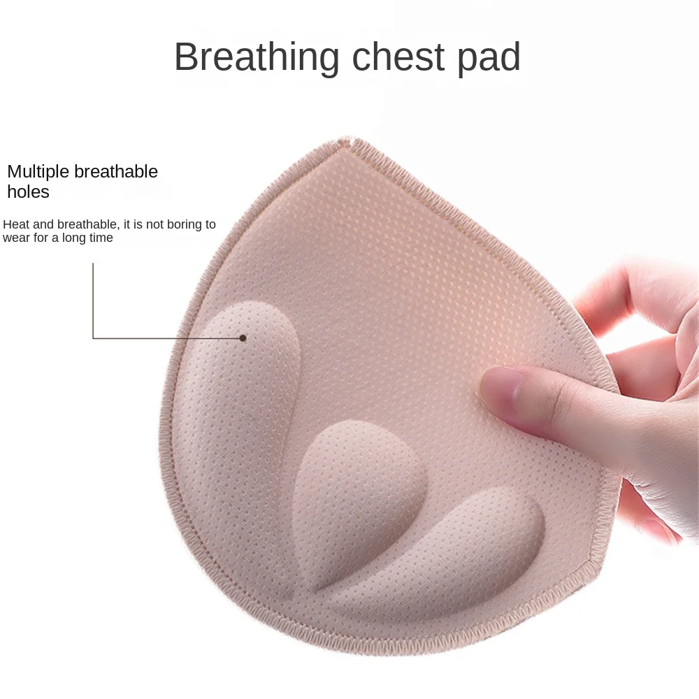 Espessa esponja Bra Pads, Push Up, Breast Enhancer, sutiã removível Padding, insere copos para maiô, biquíni Padding, 1 par, 2 pcs