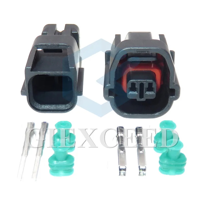 2 Sets 2 Pin 1.2 Series AC Assembly Automotive Reversing Radar Probe Sensor Docking Socket For Suzuki 7182-8720-30 7283-8720-30