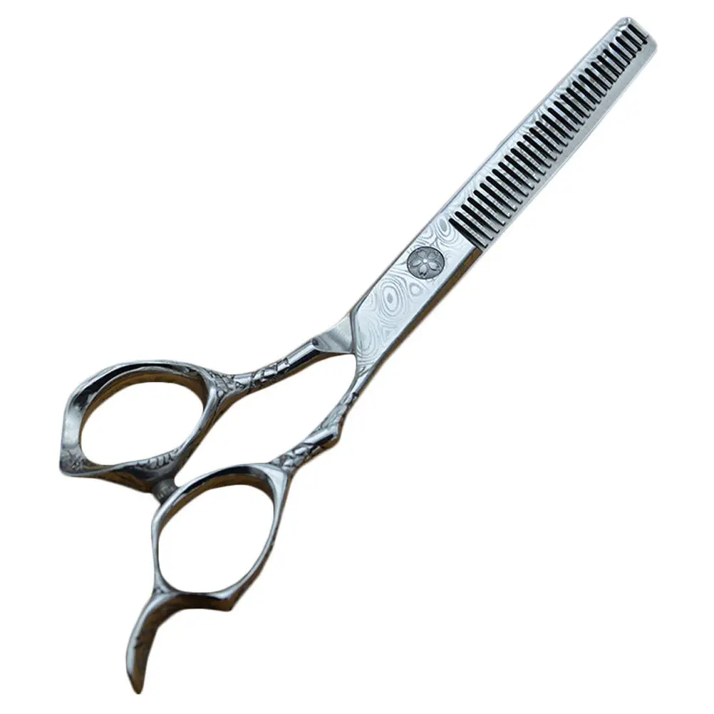 Two-Sided Haircut Scissor 17Cm Professional Stainless Steel Salon Home Hairdressing Thinning Barber Cutting Tool