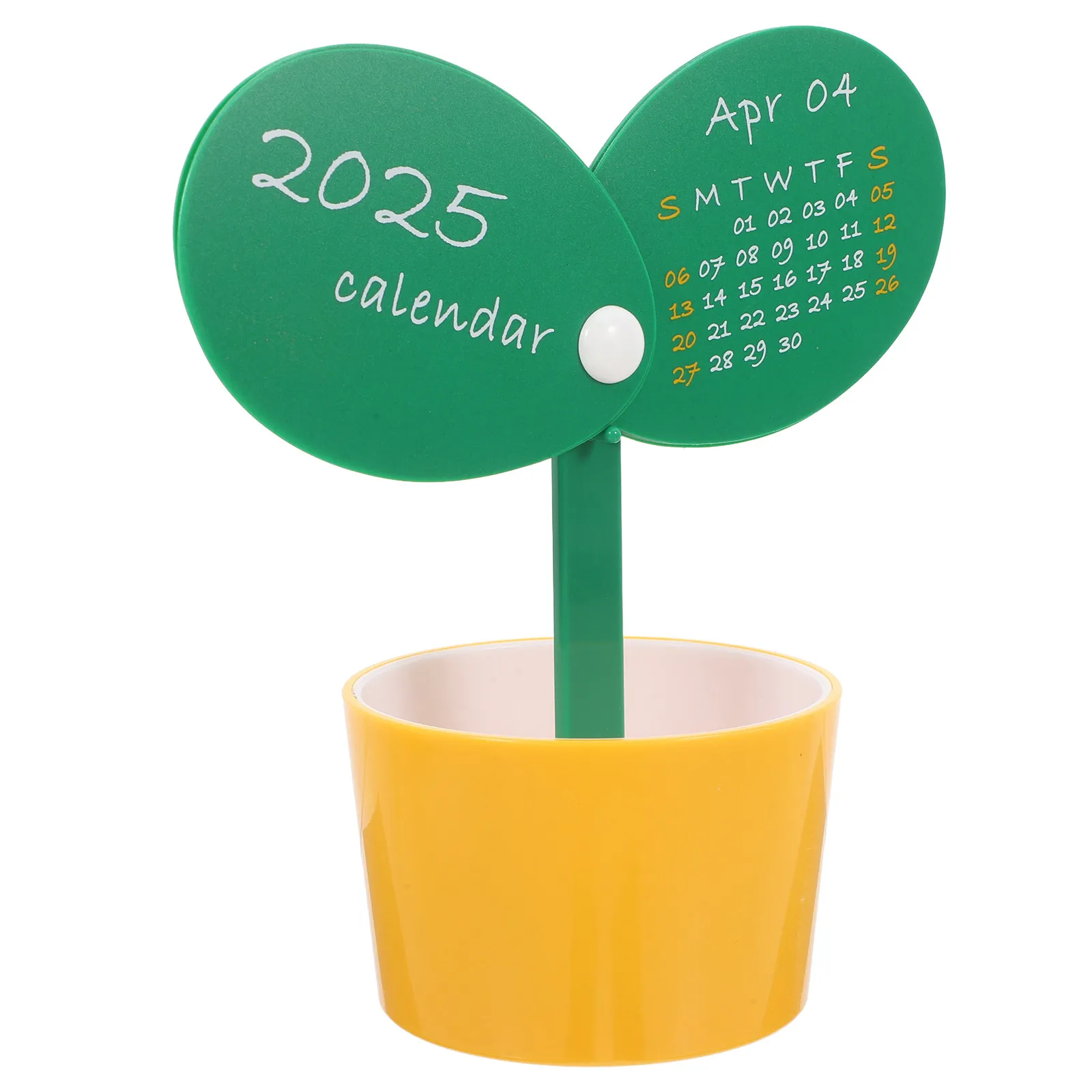 

Adorable Calendar Pen Holder Multifunctional Desktop Ornament Creative Desk Pencil Cup Makeup Brush Holder Home Office Decor