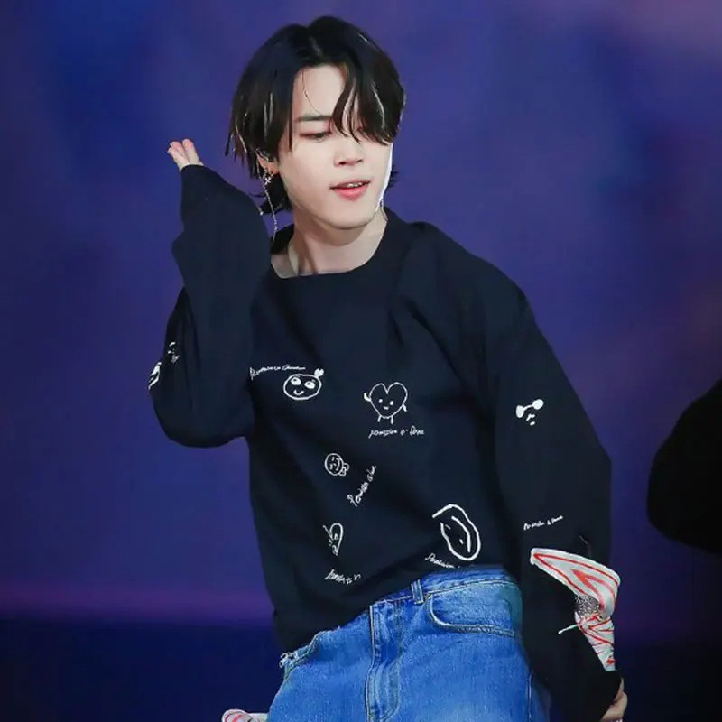   เสื้อยืดผ้าฝ้ายพิมพ์ลาย Jin Long Sve สไตล์สตรีท สปอร์ต ลำลอง ทรงหลวม คอลเลคชั่นฤดูใบไม้ร่วง เสื้อยืดสำหรับคอนเสิร์ตทัวร์