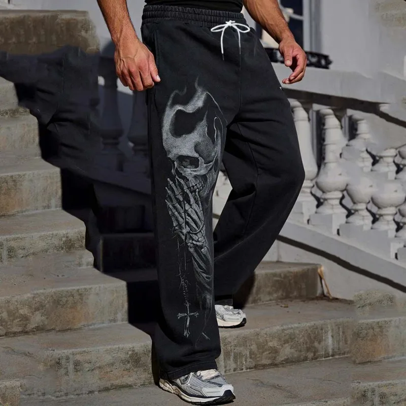 

Модные дышащие быстросохнущие брюки, мужские спортивные и фитнес-брюки, быстросохнущие брюки с 3D-принтом, спортивная одежда