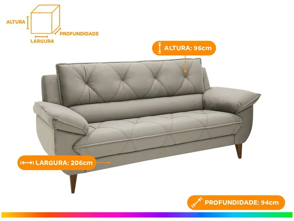 Sofa 3-Pieces Wildleder Malbec Linoforte