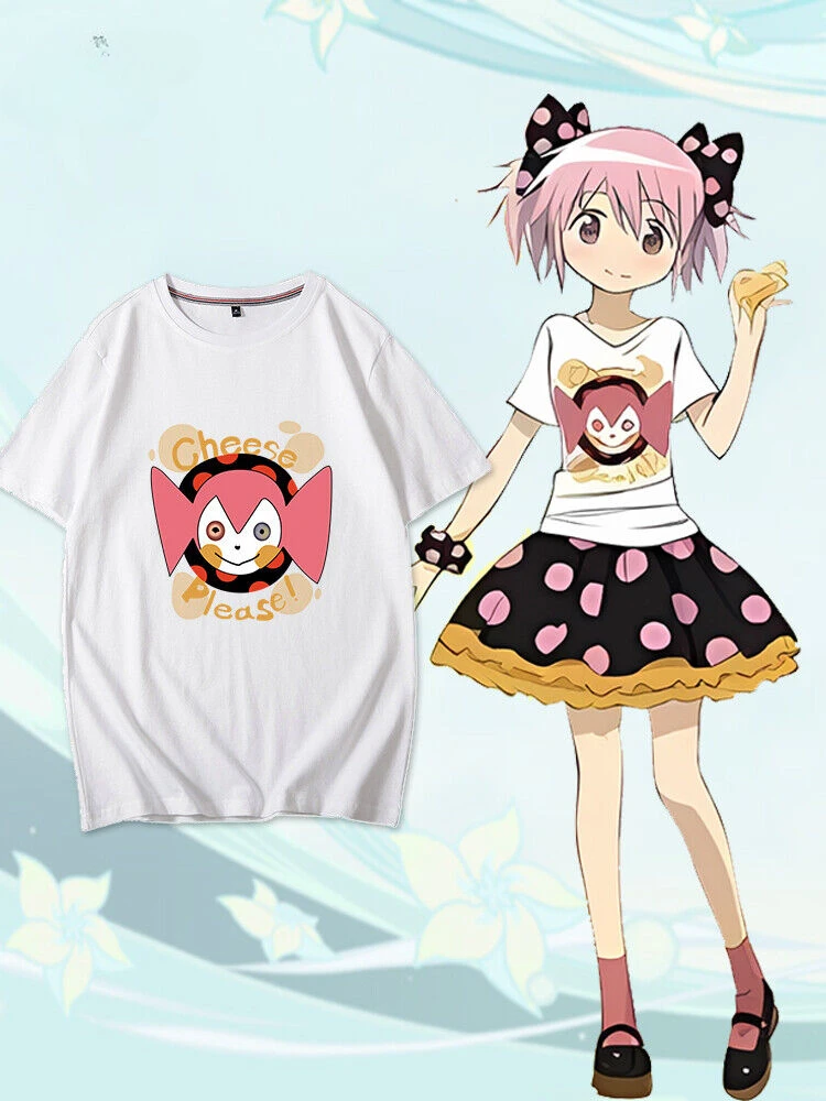 Puella Magi Madoka Magica Anime T-shirt Unisex Tee Tops Short Sleeve Cosplay