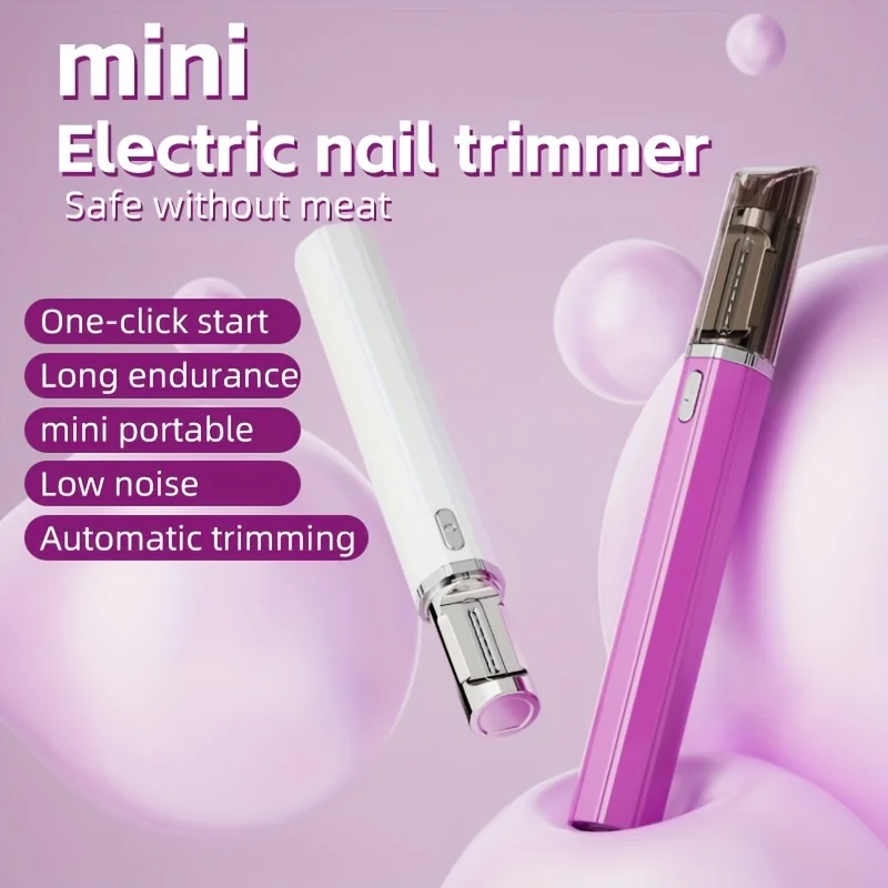 

USB Rechargeable Electric Nail Clippers Trimmer Safe for Babies Kids Adults Home Travel Use Personal Grooming Essential