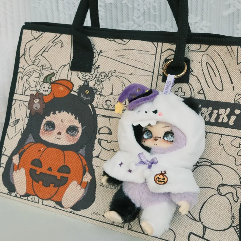 Lokiki Trick Or Treat Series Vinyl Gezicht Pluche Hangers Blind Box Halloween Limited Edition Poppen Speelgoed Decoratie Verrassingscadeau