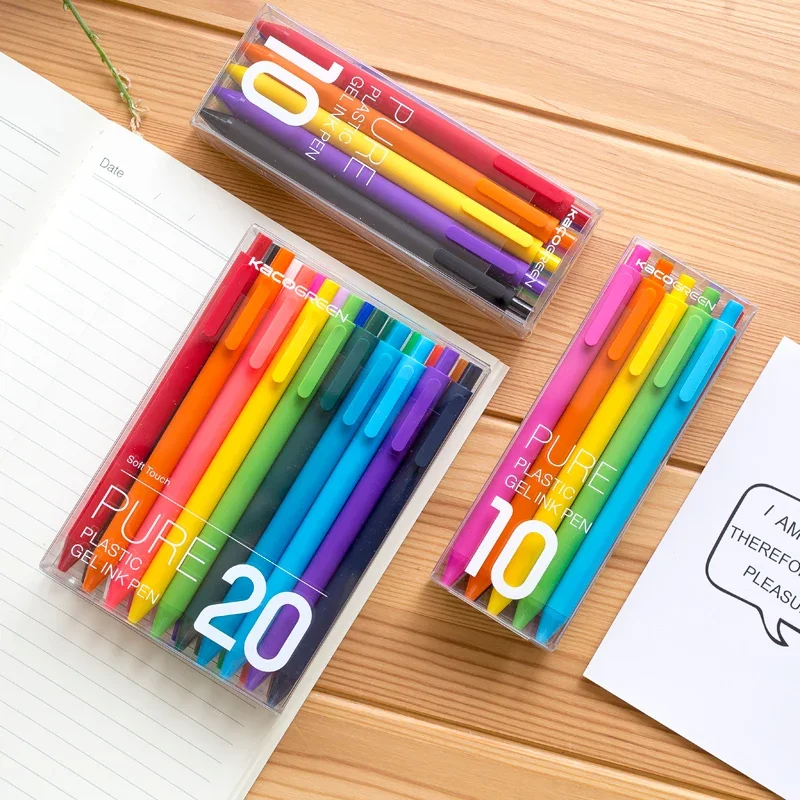 

20 шт./лот, гелевые ручки KACO PURE Series из АБС-пластика, модные ручки конфетных цветов для подписей, Канцтовары для студентов, офисные и школьные принадлежности