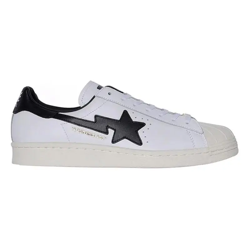 Adidas Superstar 80s Bape White Black Sneakers shoes GZ8980