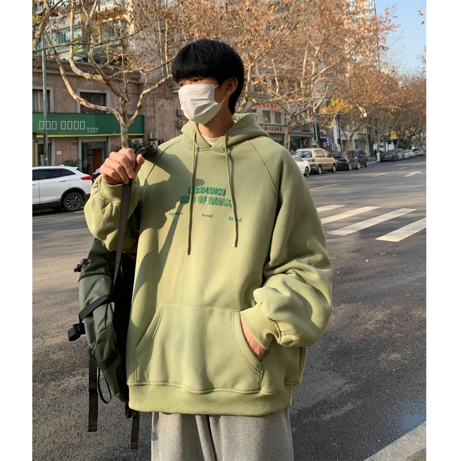 

American Sle Hoodie Sweatirt for Boys Spring Autumn New Arrival Casual Heavyweight Jaet for Teenagers Large Size Top